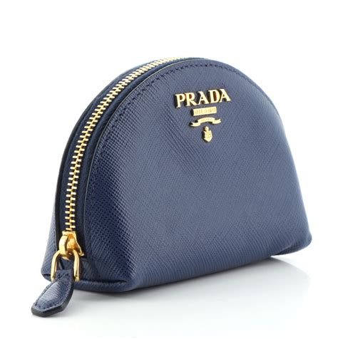 prada coin purse embossed|prada coin purse blue.